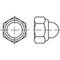 DIN986 Zelfborgende zeskant dopmoer met nylon insert Roestvaststaal (RVS) A2